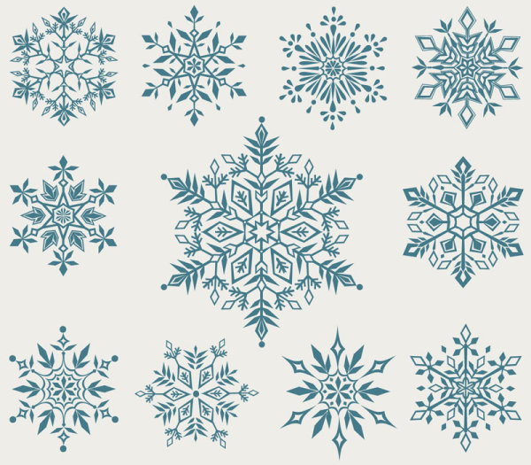 Set of Snowflake backgrounds for Christmas vector 05 snowflake christmas   