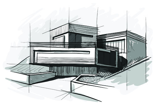 Set of Layout of the building design vector 05 layout building   