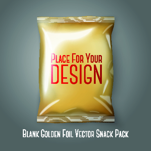 Blank snack package elements vector 01 snack package elements element blank   