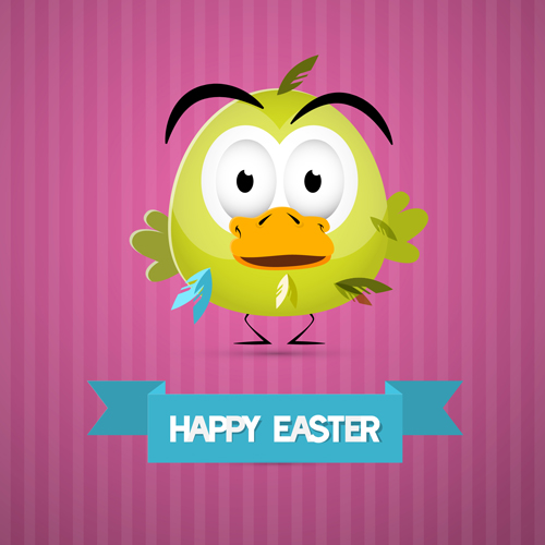 Cute animal with easter cards vector 05 easter design cute Animal   