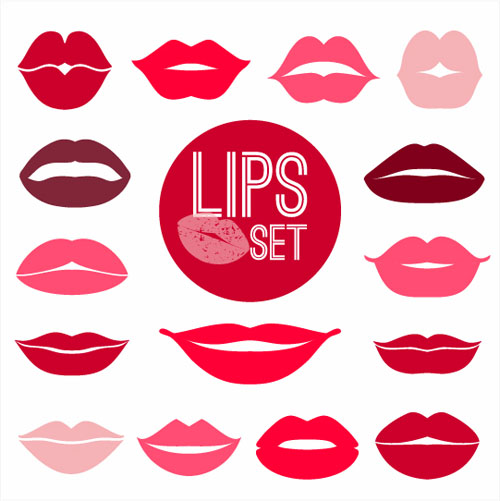Lips vector set 02 set lips   