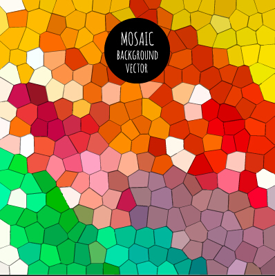 Multicolor mosaic background graphics vector 05 multicolor mosaic background   
