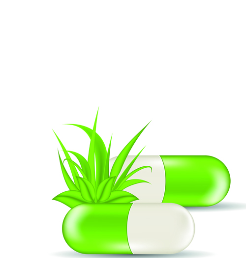 Green medical capsule design vector 05 medical green capsule   