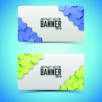 Boneycomb banner vector 01 honeycomb banner   