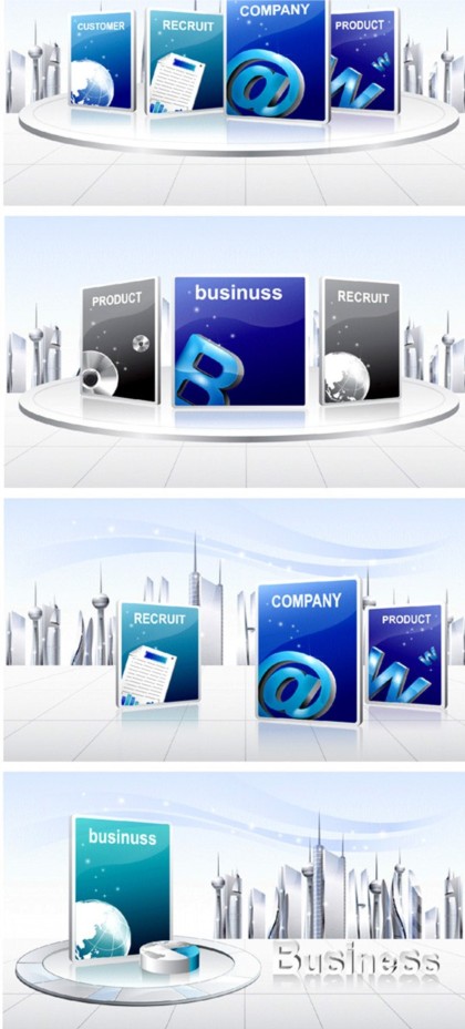 Background with business elements vector business background   