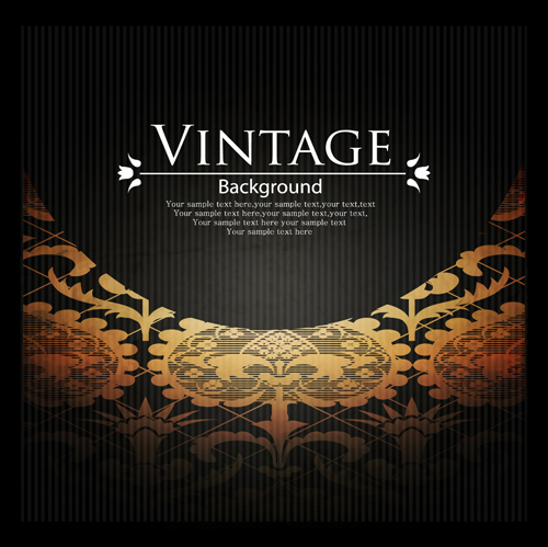 Vintage Dark Backgrounds vector 02 vintage dark background dark backgrounds   