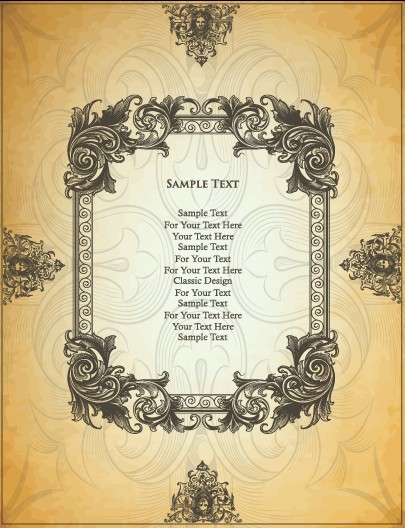 Ornate Vintage Frame design vector 01 vintage ornate frame   