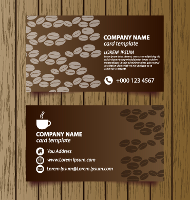 Creative coffee house business cards vector graphic 03 house creative Coffee house coffee business cards business card business   