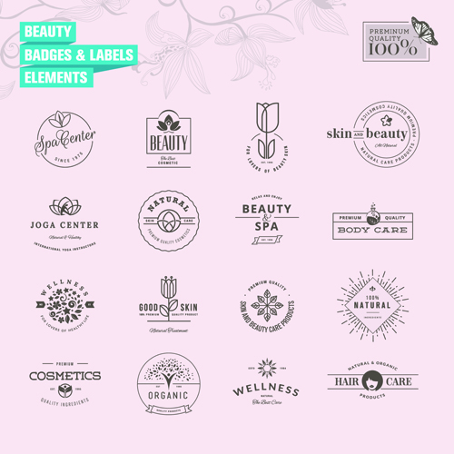 Simple badges and labels elements design vector 04 labels elements badges   