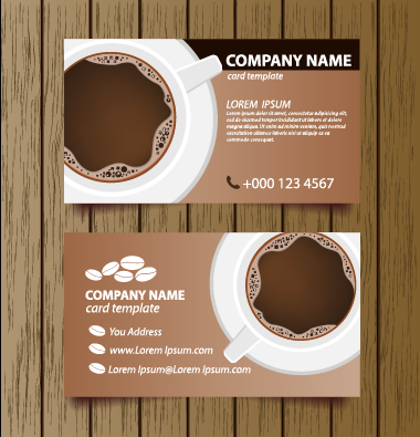 Creative coffee house business cards vector graphic 02 house Coffee house coffee business cards business card business   