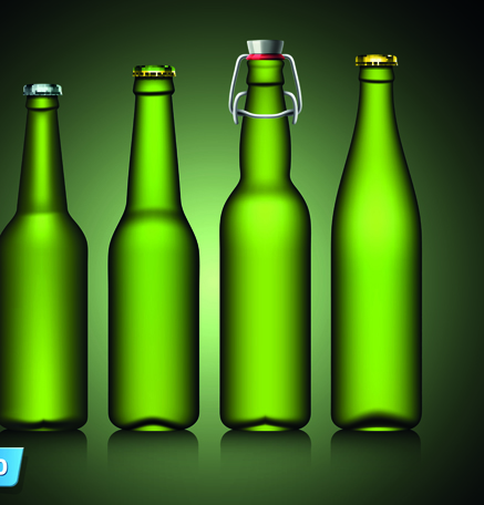 Different Beer bottle design elements vector 03 elements element bottle beer   