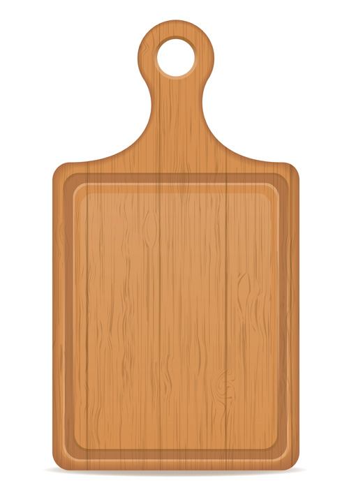 Wooden cutting board vector design set 04 wooden design cutting board   