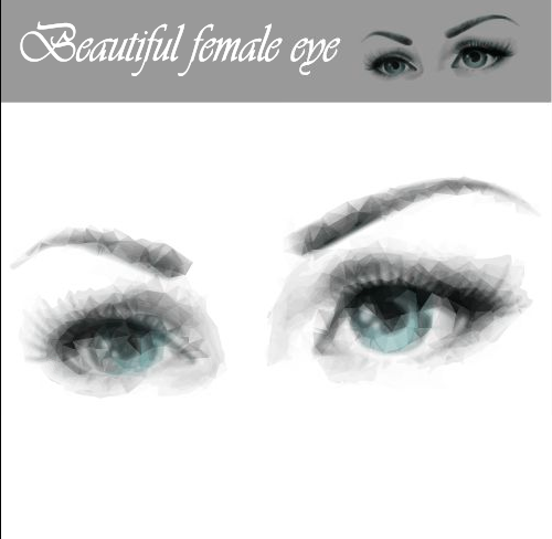 Beautiful female eye vector graphics female eye beautiful   