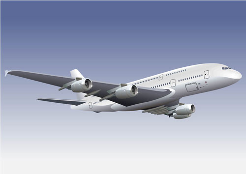 Realistic planes design vector graphic 01 realistic plane design   