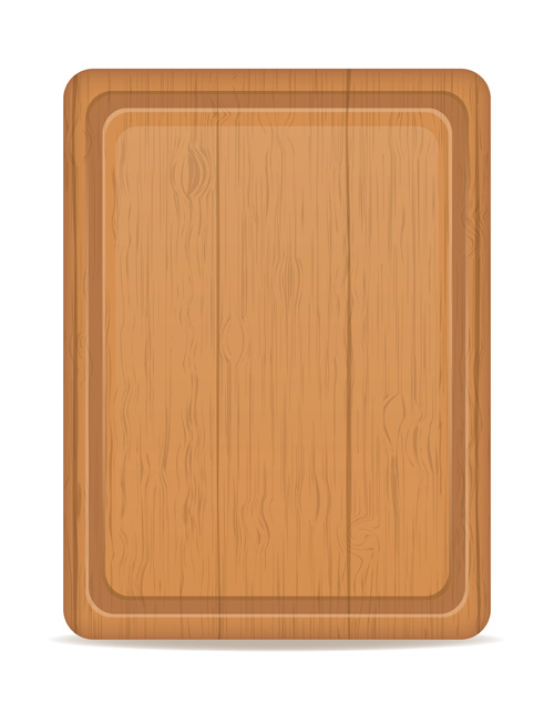 Wooden cutting board vector design set 02 wooden design cutting board   