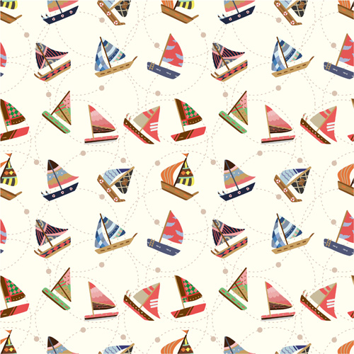 Different Nautical pattern vector set 04 pattern vector pattern patter nautical different   