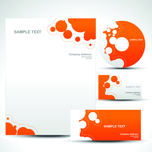 Corporate Identity Kit cover vector set 05 kit identity cover corporate   