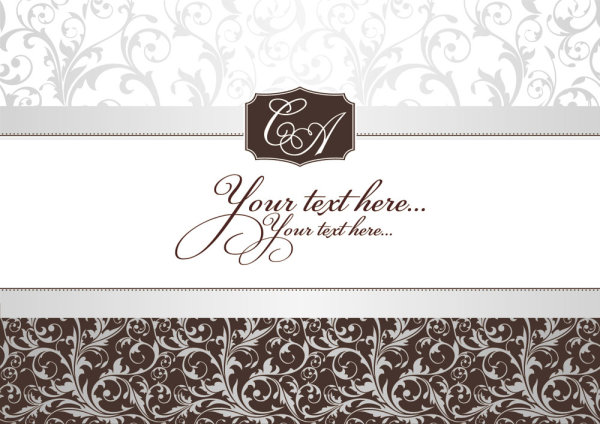 Ornate floral frame 03 vector pattern border   