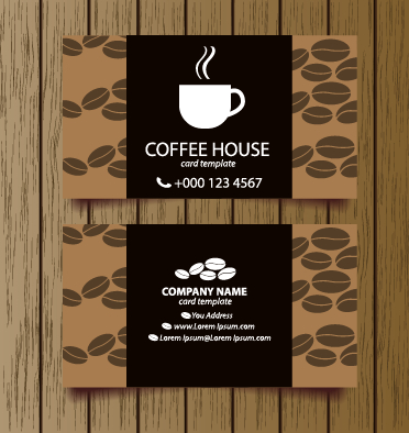 Creative coffee house business cards vector graphic 04 creative Coffee house coffee business cards business card Creative coffee house business cards vector graphic 04 creative Coffee house coffee business cards business card