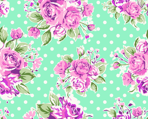 Seamless flowers pattern vector 01 seamless pattern vector pattern flowers flower   