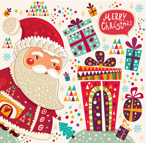 2014 Cute Cartoon Christmas elements vector 05 elements element cute cartoon christmas cartoon 2014   