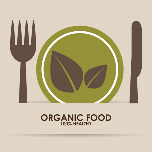 Creative organic food logo vector 04 organic logo food   