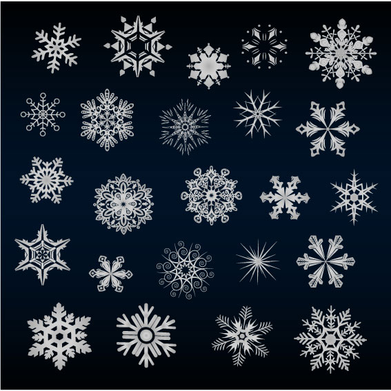 Set of Snowflake backgrounds for Christmas vector 02 snowflake christmas   