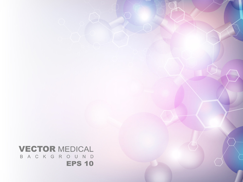 Shiny cell medical vector background shiny medical cell   