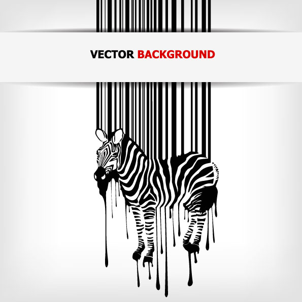 Creative Barcode background vector set 01 creative barcode   