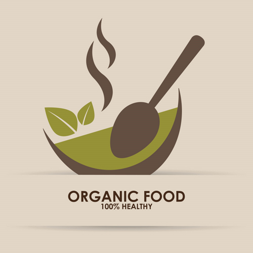 Creative organic food logo vector 03 organic logo food   