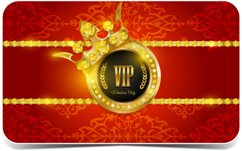 Diamond VIP card red and black vector 03 vip card vip red diamond black   