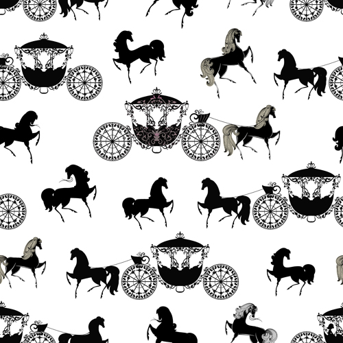2014 Horses Seamless Patterns vector 03 patterns pattern patter horses horse   