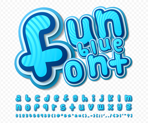 Comic styles fonts design set 06 styles fonts design Comic   