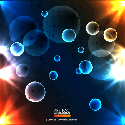 Dynamic Light backgrounds art vector set 02 light dynamic   