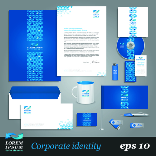 Corporate Identity Kit vector Templates 03 vector template templates kit identity corporate   