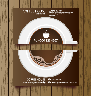 Creative coffee house business cards vector graphic 05 Coffee house coffee business cards business card business   