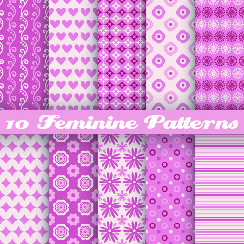 Beautiful decorative pattern seamless vector set 04 seamless pattern decorative pattern decorative beautiful   