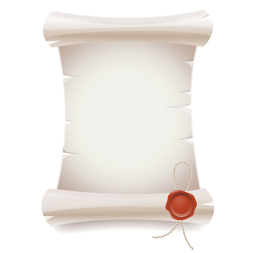 Creative scroll paper background vector set 03 scroll paper creative background vector background   