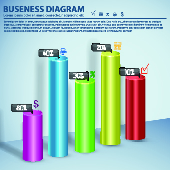 Modern Business diagram and infographic design vector 01 modern infographic graphic design diagram business   