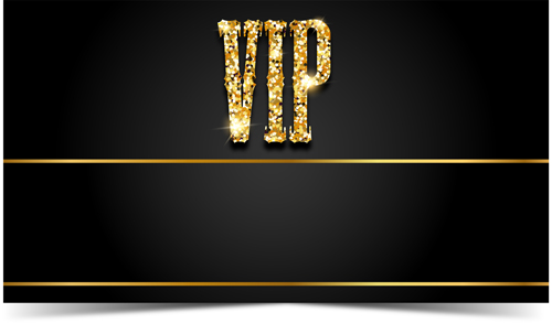 Black VIP cards vector material 02 vip material cards black   