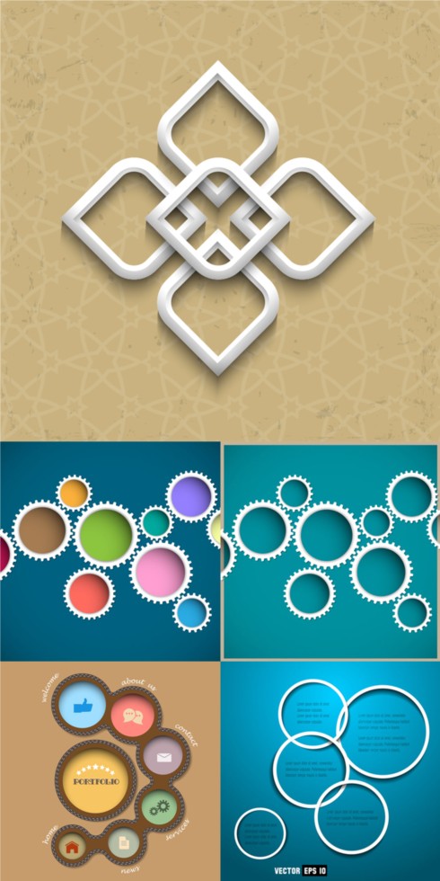 Creative Circle with modern background vector modern creative circle   