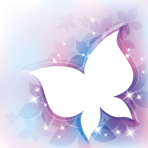 Shiny butterfly shape background vector shiny Shape butterfly background   