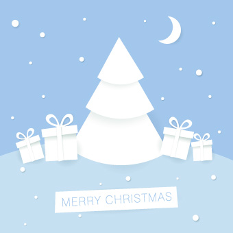 2014 Christmas paper cut backgrounds vector 04 paper christmas backgrounds background 2014   