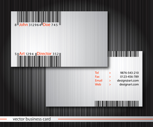Modern business cards front and back template vector 08 template modern front card business   