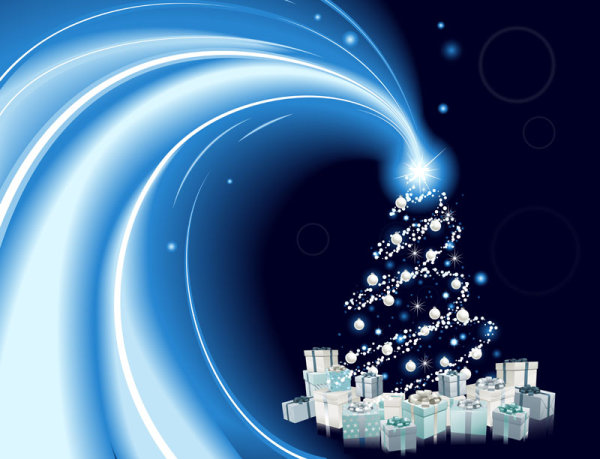 2013 Christmas background with Gift Box design vector 01 gift christmas box 2013   