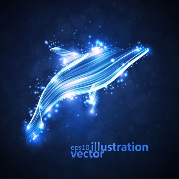 Transparent Dolphin vector Illustration 02 transparent dolphin   