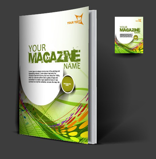 Set of Modern magazine cover design vector 01 modern magazine cover   