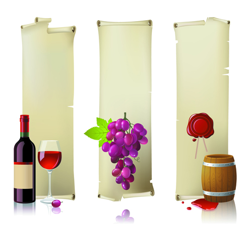 Wine Bottles and Wineglass vector set 04 wineglass wine bottles wine bottle wine bottles bottle   