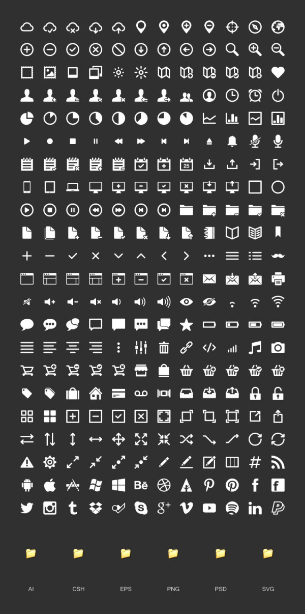 Black and white web media icons vector media icons icon black and white black   