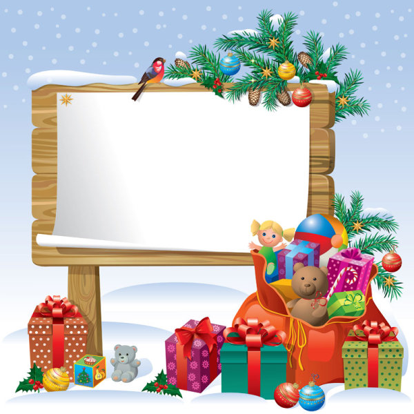 2013 Christmas background with Gift Box design vector 03 gift christmas box 2013   